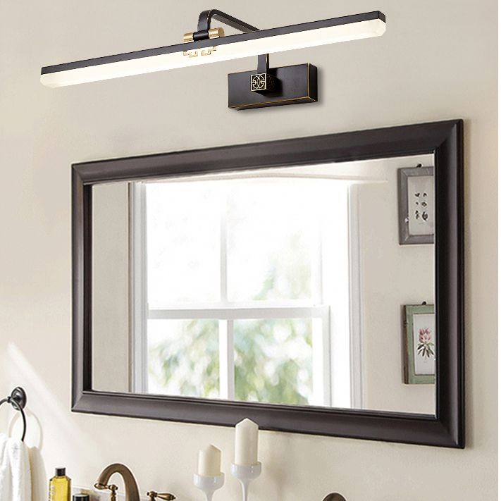 Simplicité Éclairage mural de la ferme Miroir LED LED LAMPE Métallique Éclairage pour salle de bain
