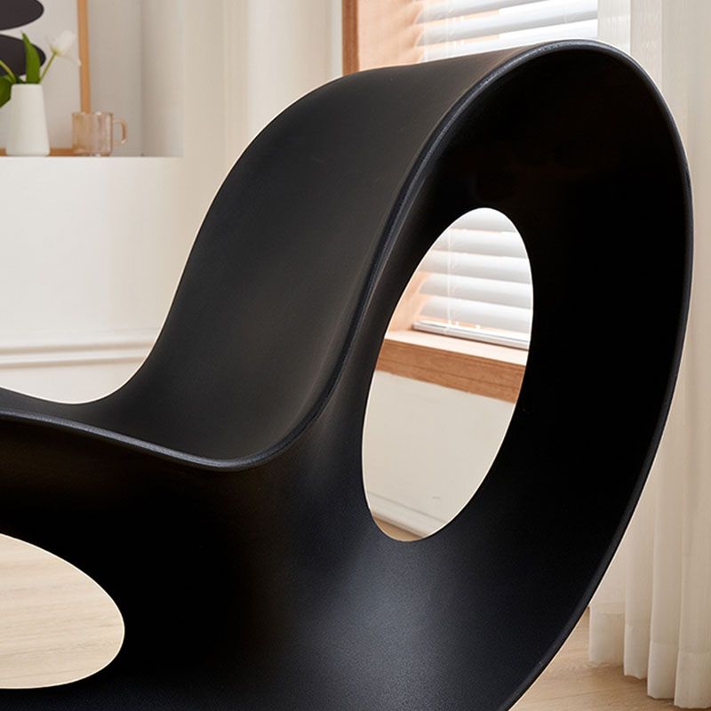 Contemporary Rocking Chair Acrylic Solid Color Indoor Rocking Chair without Armrest