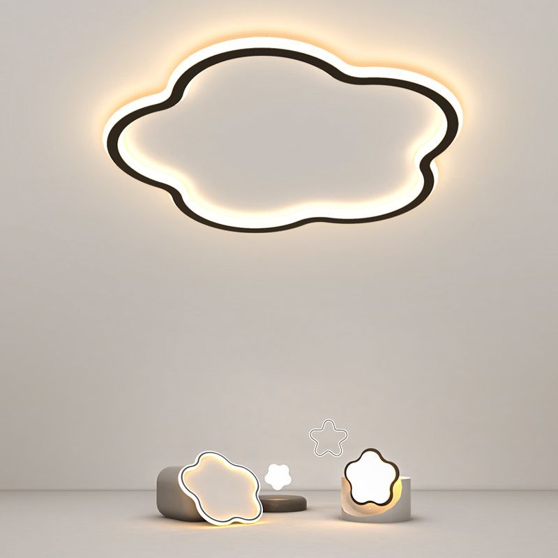 Bloem Slaapkamer Plafondlamp Metaal LED Modern Dicht bij het plafond Verlichtingsarmatuur
