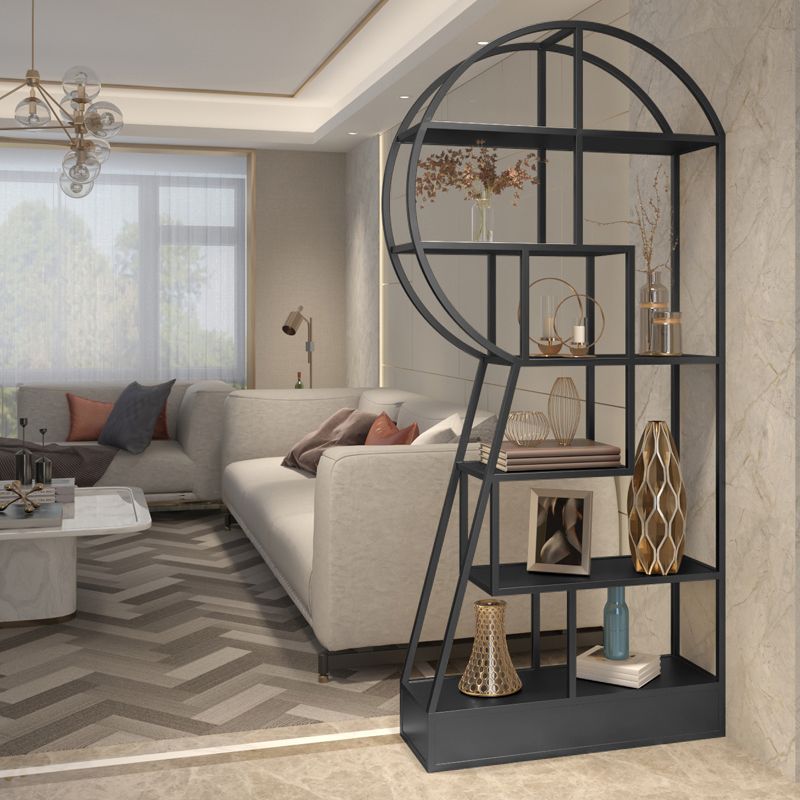 Urban Metal Etagere Bookshelf Vertical Open Bookcase for Home Office