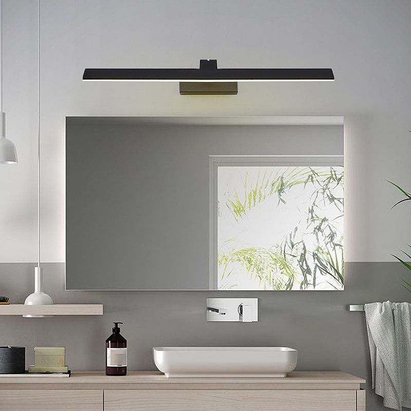 Illuminazione a parete lineare, moderno illuminazione da parete in metallo a LED con ombra acrilica