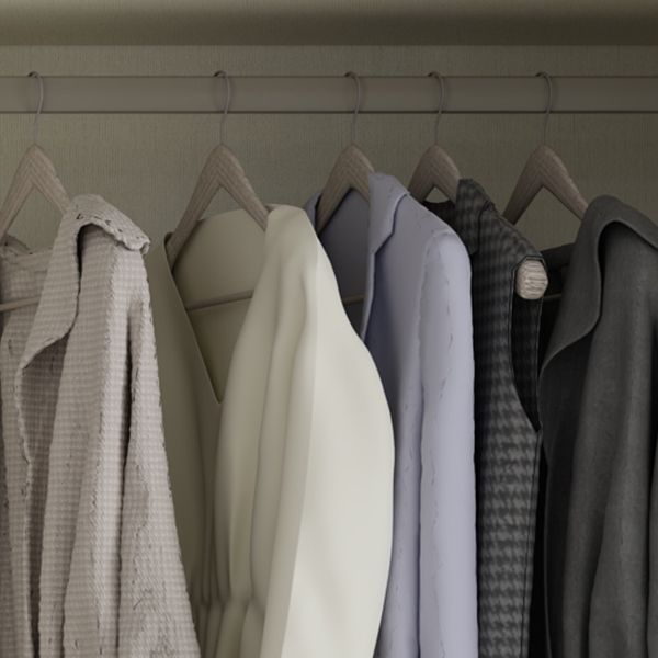 Engineered Wood Wardrobe Cabinet with Shelves Hinged Wardrobe Armoire