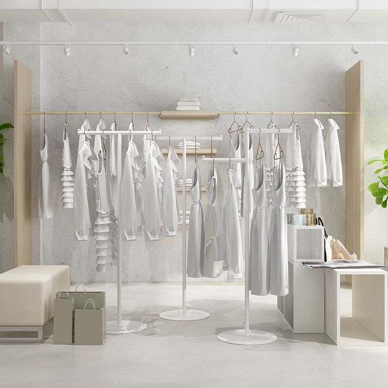 Luxurious Coat Hanger Round Bottom Free Standing Metal Coat Rack