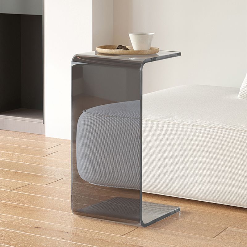 11.81" Wide Plastic Side End Table Abstract Sofa Side Accent Table