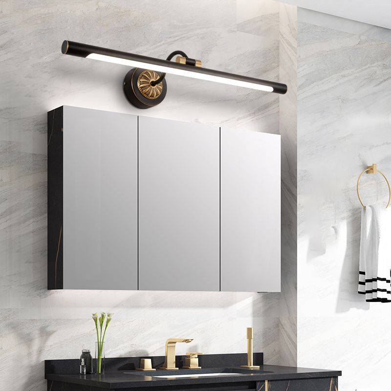 Traditional Mirror Front Lighting LED Vanity Wall Light Fixture with Acrylic Shade