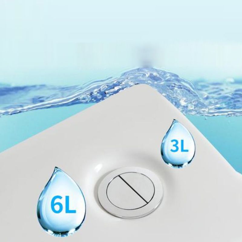 Contemporary Floor Mount Flush Toilet White Ceramic Urine Toilet for Bathroom