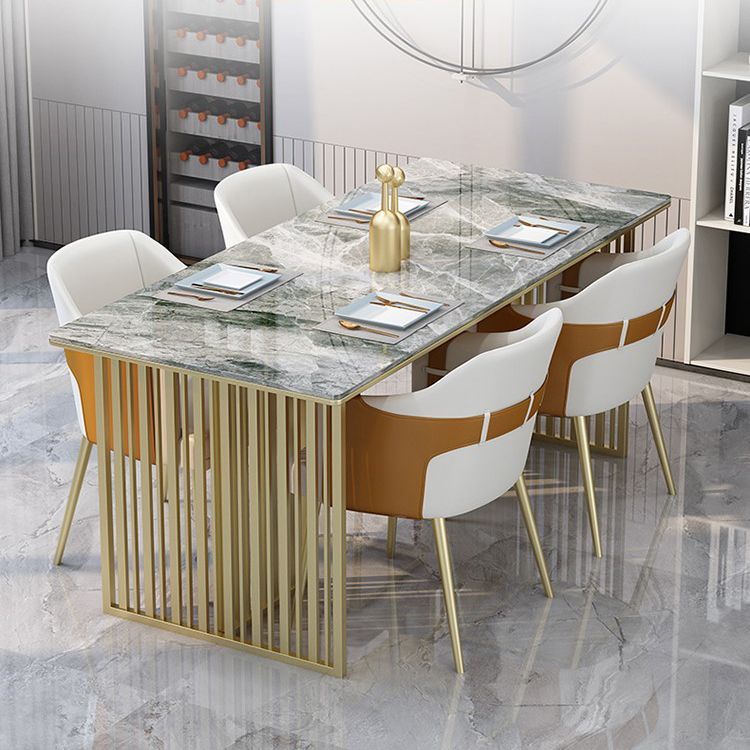 Table rectangulaire de luxe traditionnelle métal
