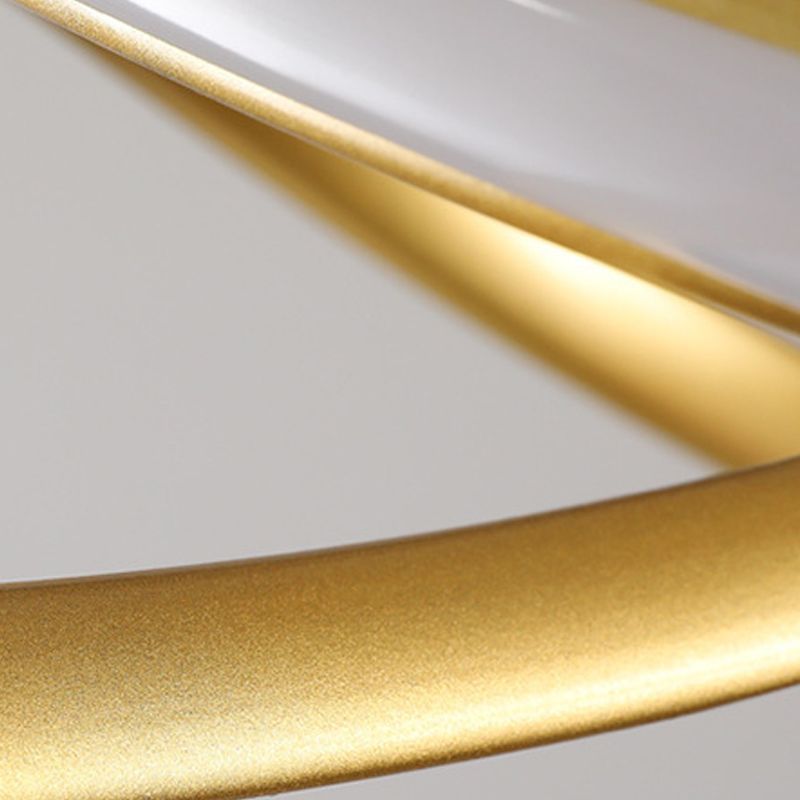 Waving Chandelier Light Fixture Nordic Style LED Hanging Light Fixture