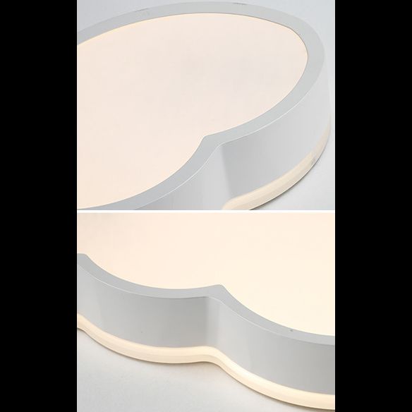 Luz de techo de montaje en la nube 1 Luz de techo de montaje nórdico de acrílico ligero de acrílico para dormitorio