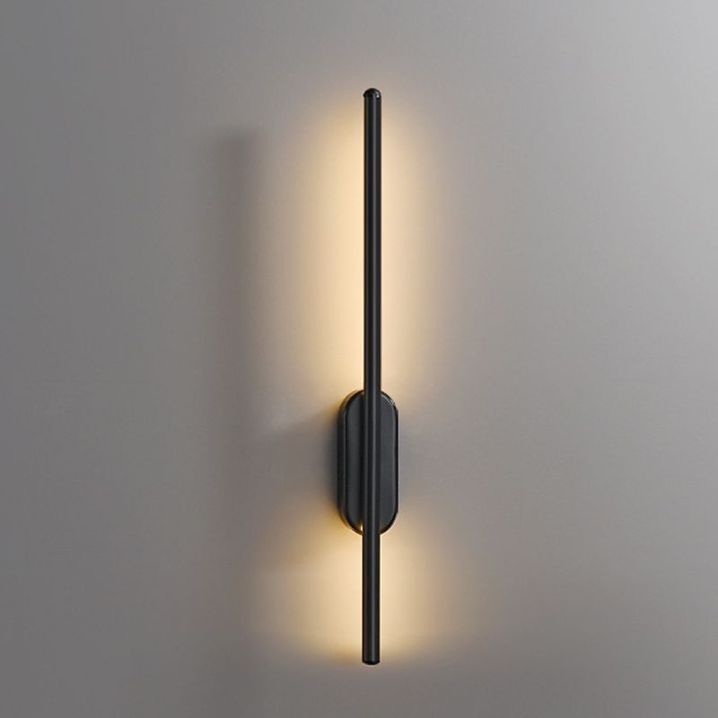 Minimalist LED Wall Lamp Thin-Line Copper Sconce Lighting for Bedroom