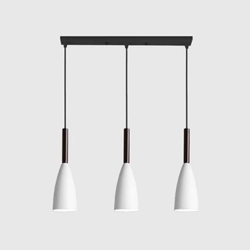 Noordse 3-licht diner hanglamp lamp traanvormig metaalhangend licht