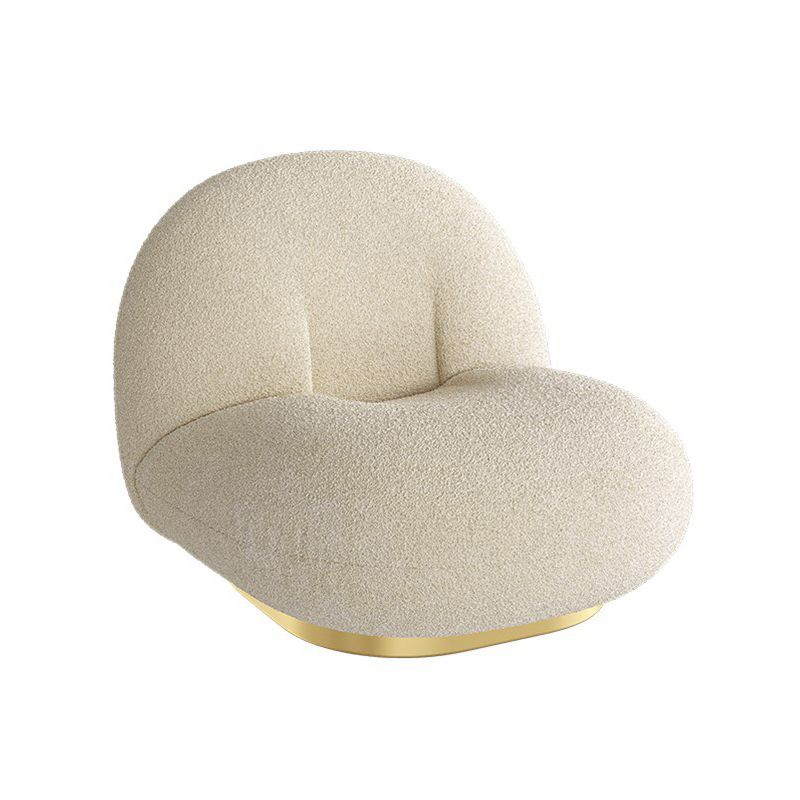 Water Resistant Sofa Wooden Curved Recessed Arm Settee for Living Room