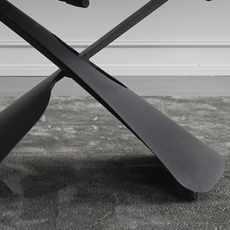 Slate Coffee Cocktail Table with Lift Top Contemporary X-Base
