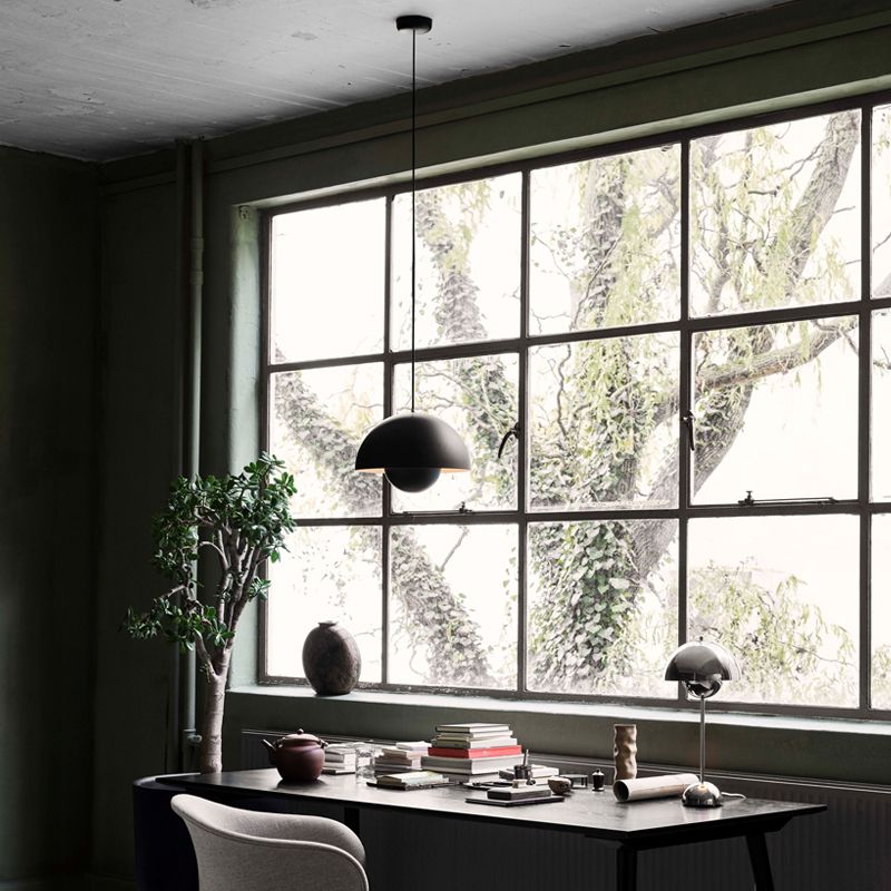 Modern Nordic Geometric Pendant Light Wrought Iron Macaron Hanging Lamp for Interior Spaces