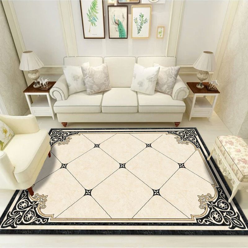 Moderne marmeren print Tapijten Polyester binnen tapijt Non-slip achtergrondgebied Tapijt voor woonkamer