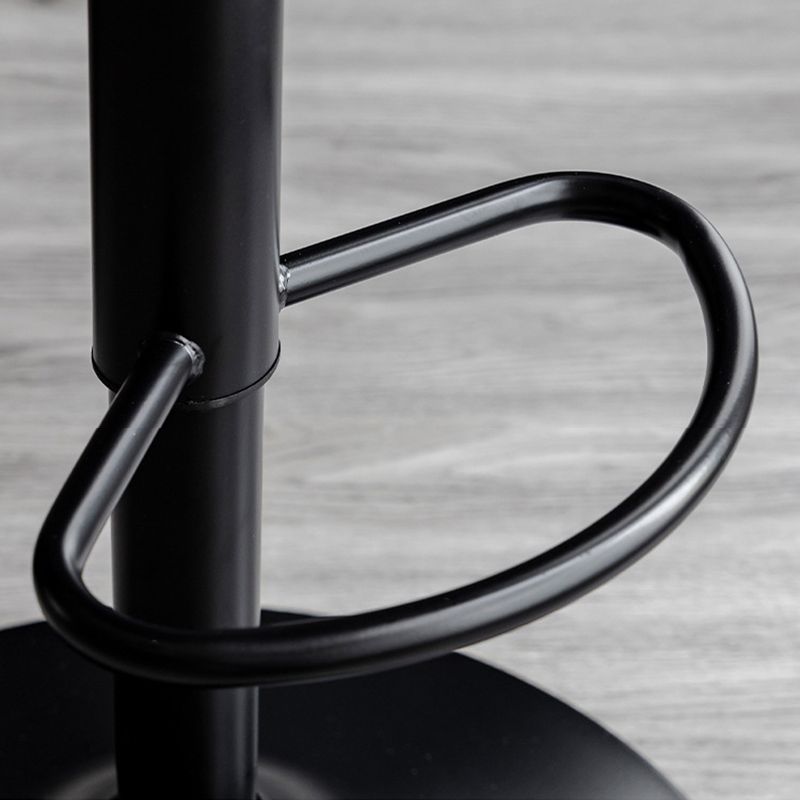 Indoor Modern Leather Barstool Rotating Lifting Bar Stool with Armrests