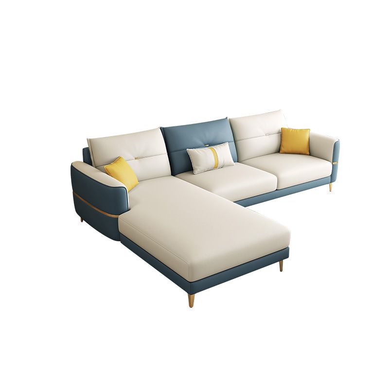 Square Arm Removable Cushions Modern With Cushions Metal Legs Sofa