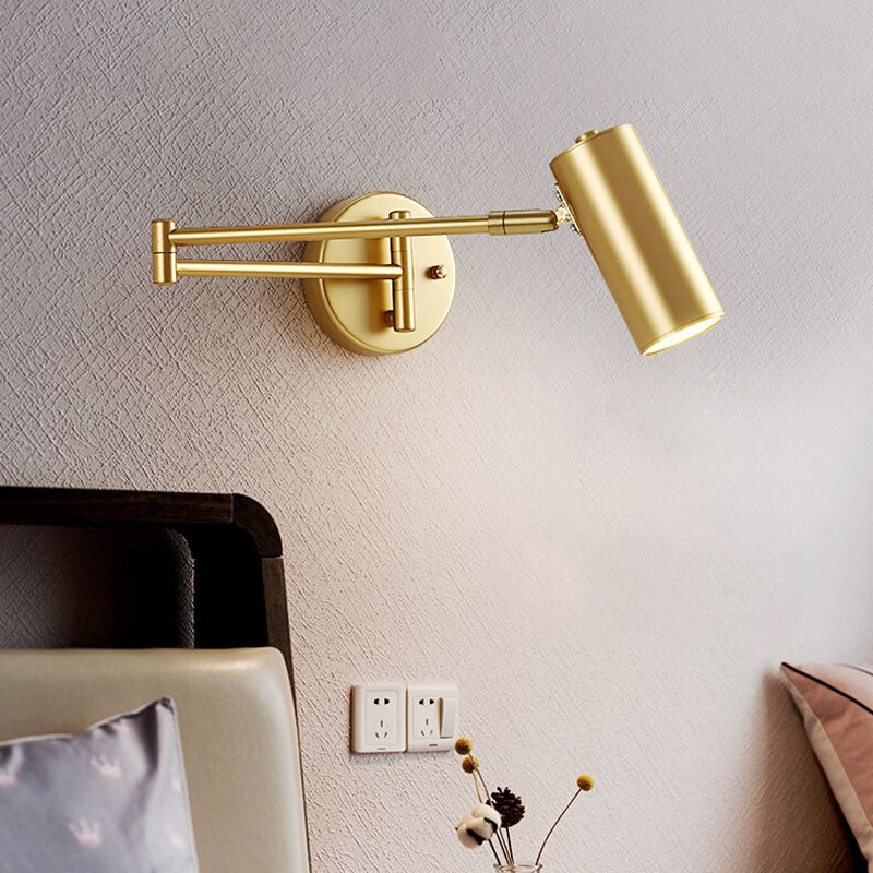 Modernas apliques del brazo oscilante de la pared de metal 1 lámpara de apliques de luz