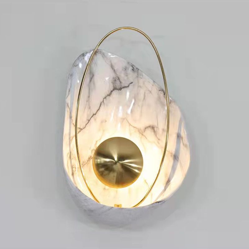 16" High Nordic Metal Wall Light Geometric LED Wall Sconce for Living Room