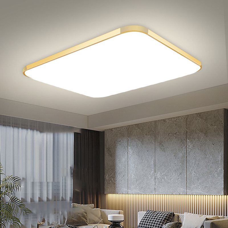 Plafonnier LED en forme de géométrie, moderne, en aluminium, 1 lumière, montage encastré, pour chambre à coucher, étude