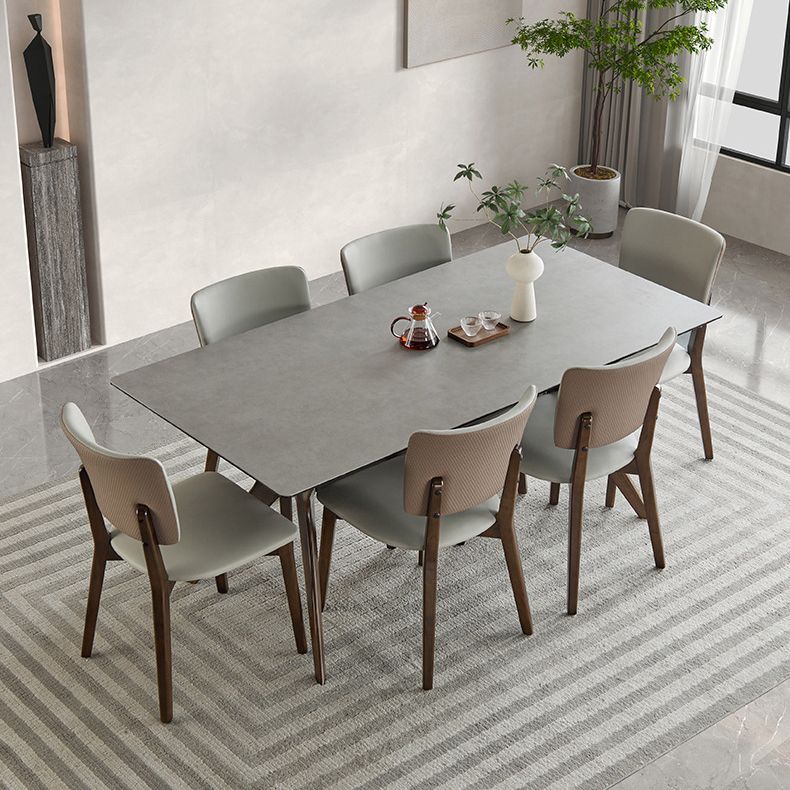 Modern Home Dinette Set 1/4/5/7 Pieces Rectangular Dining Table Furniture