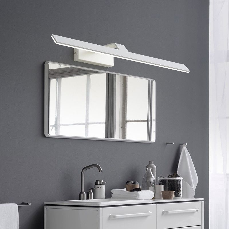 Illuminazione a parete lineare, moderno illuminazione da parete in metallo a LED con ombra acrilica
