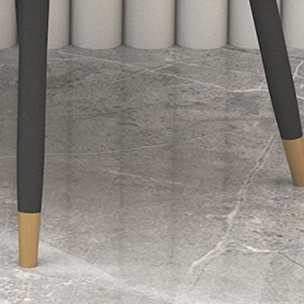 Modern Stone Dining Set 1/2/5 Pieces Round Dining Table Set with Padded Chairs