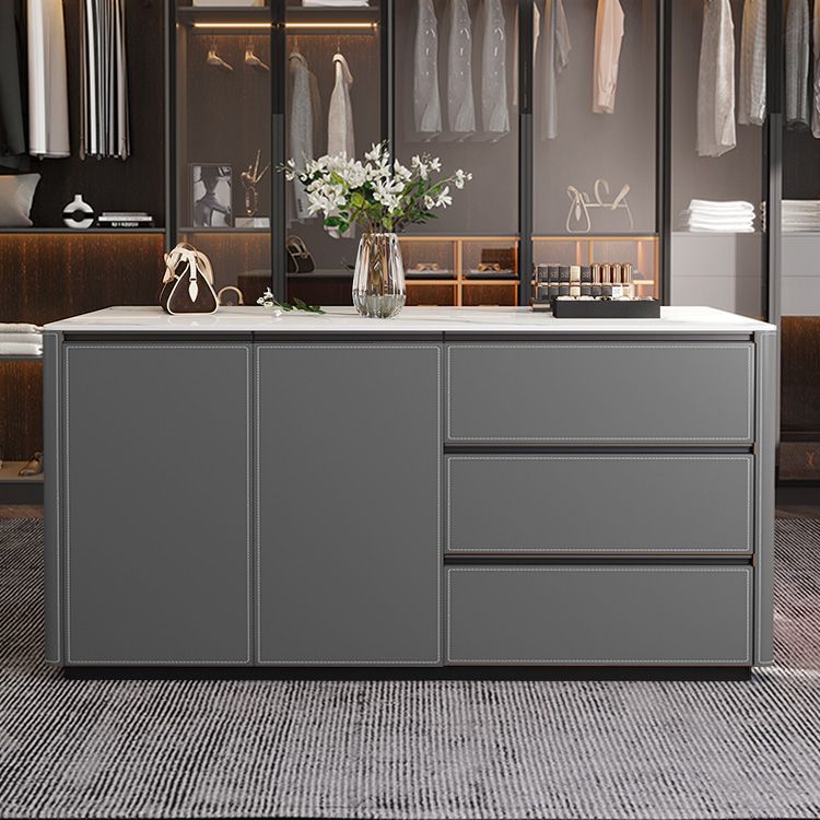 Modern Dining Room Kitchen Island Table Prep Table with Drawer