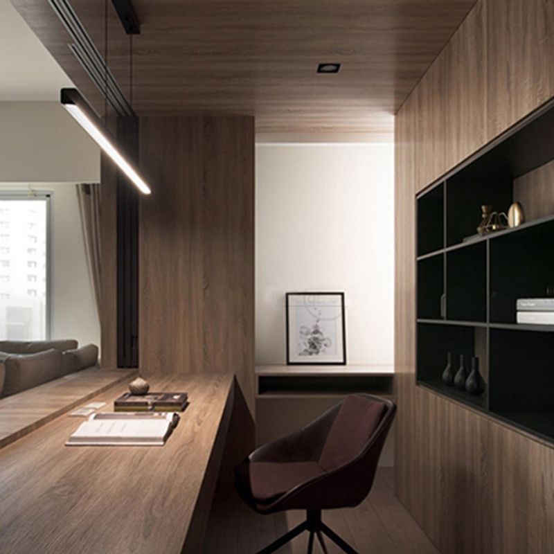 Nordic Modern Hanging Light Dining Room LED Simple Rectangle Pendant Light Fixture