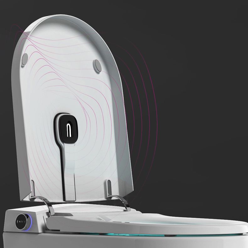 Modern 1-Piece Flush Toilet Floor Mounted Toilet Bowl for Washroom