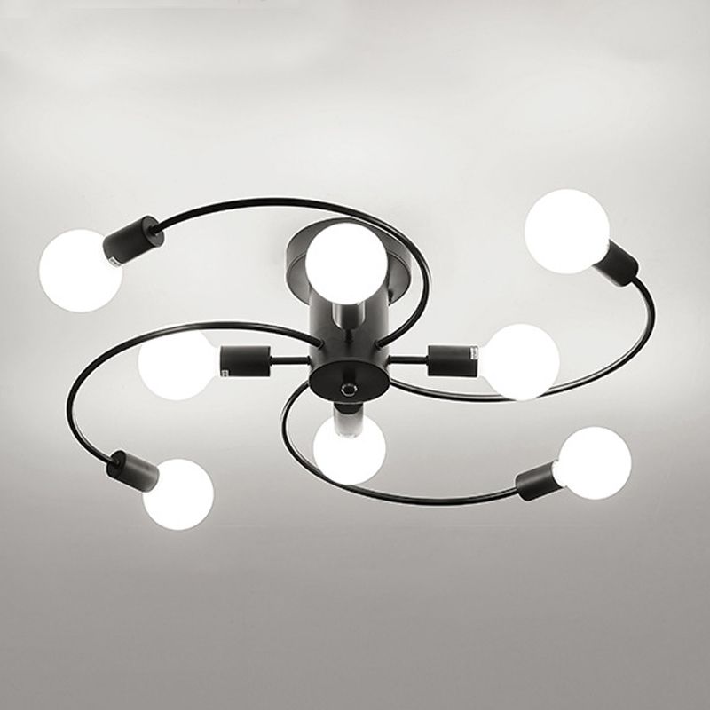Semi-Flush Ceiling Lights Contemporary Geometric Flush Mount Light Ceiling Light Fixtures