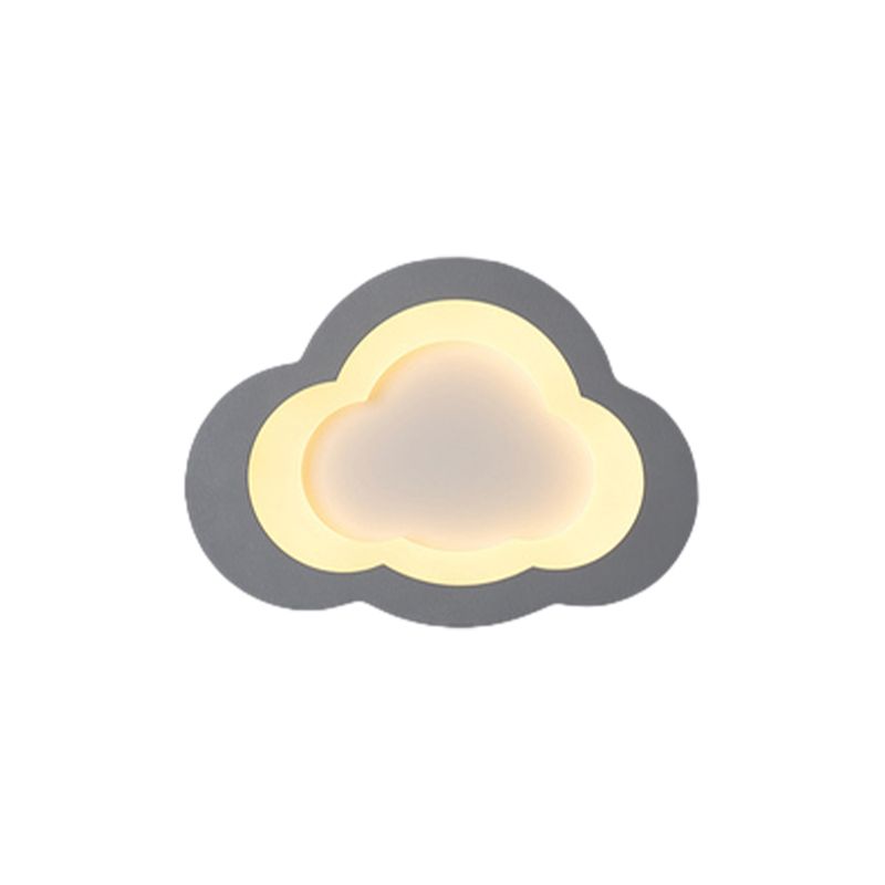 Preciosa nube, luz empotrada en el techo, luz LED acrílica moderna de montaje empotrado para sala de juegos