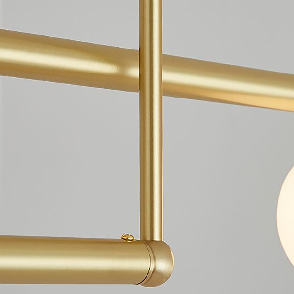 Sphere Island Lights Modernismus Glas Anhänger Licht in Gold für Esszimmer