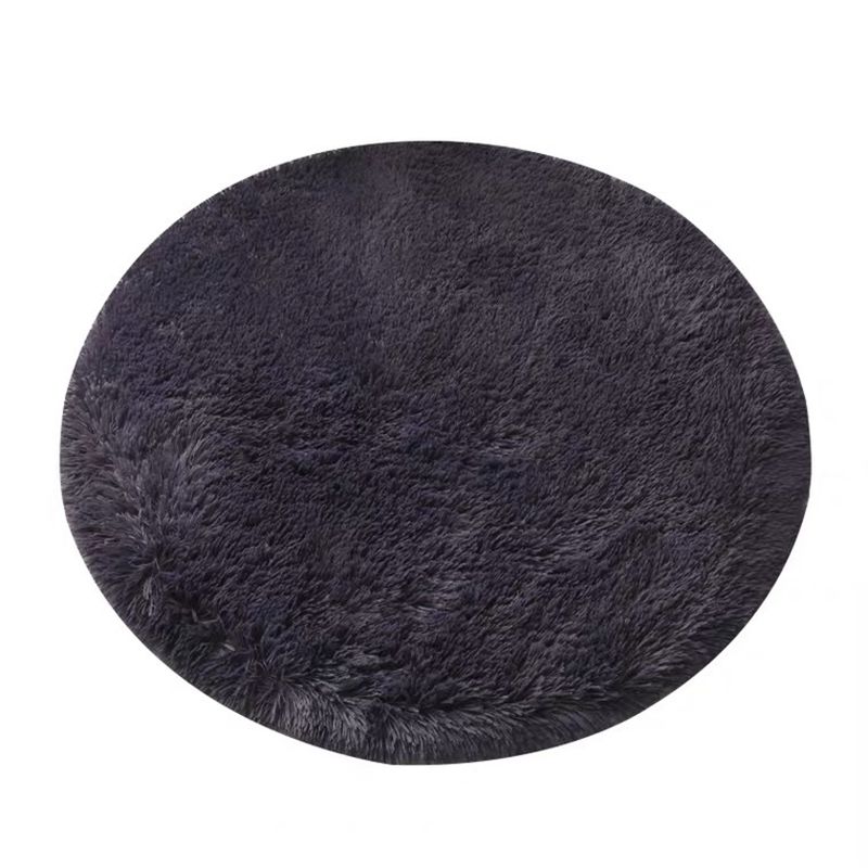 Tapis moderne rose clair Polyester Couleur de couleur intérieure tapis lavable pour le salon