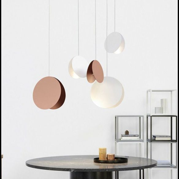 Folded Dinning Room Hanging Light Fixture Metal Contemporary Pendant Lighting Fixture