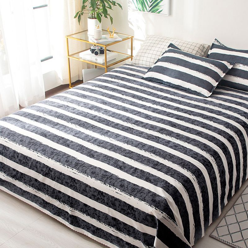 Breathable Non-Pilling Bed Sheet Polyester Fade Resistant Fitted Sheet