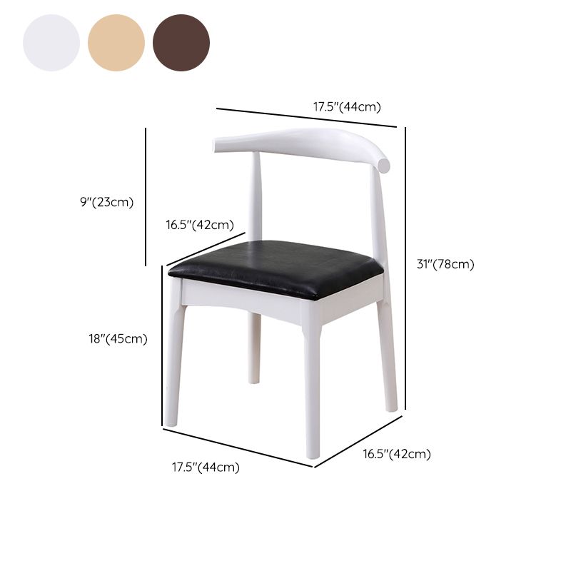 Wood Side Dining Chairs Modern Style Indoor-Outdoor Side Chair