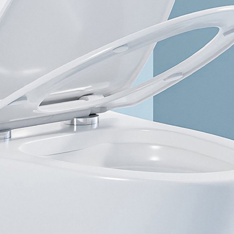 Modern Seat Included Flush Toilet 1-Piece White Urine Toilet for Bathroom