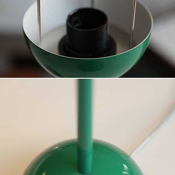 Halbkreis-Schlafzimmertischlampe Harz Minimalistische Nachttischlampe