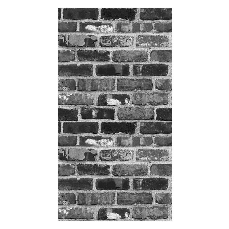 Industrial Brick Wallpaper Roll Dark Color Dining Room Wall Decor, 33' L x 20.5" W