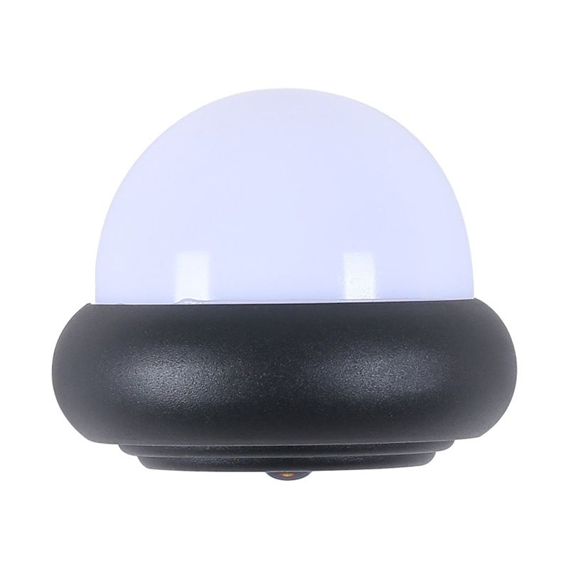 Plastic Ball Flush Murce Galce Contemporary 1/2-Light Black Murn Black Lighting for Patio