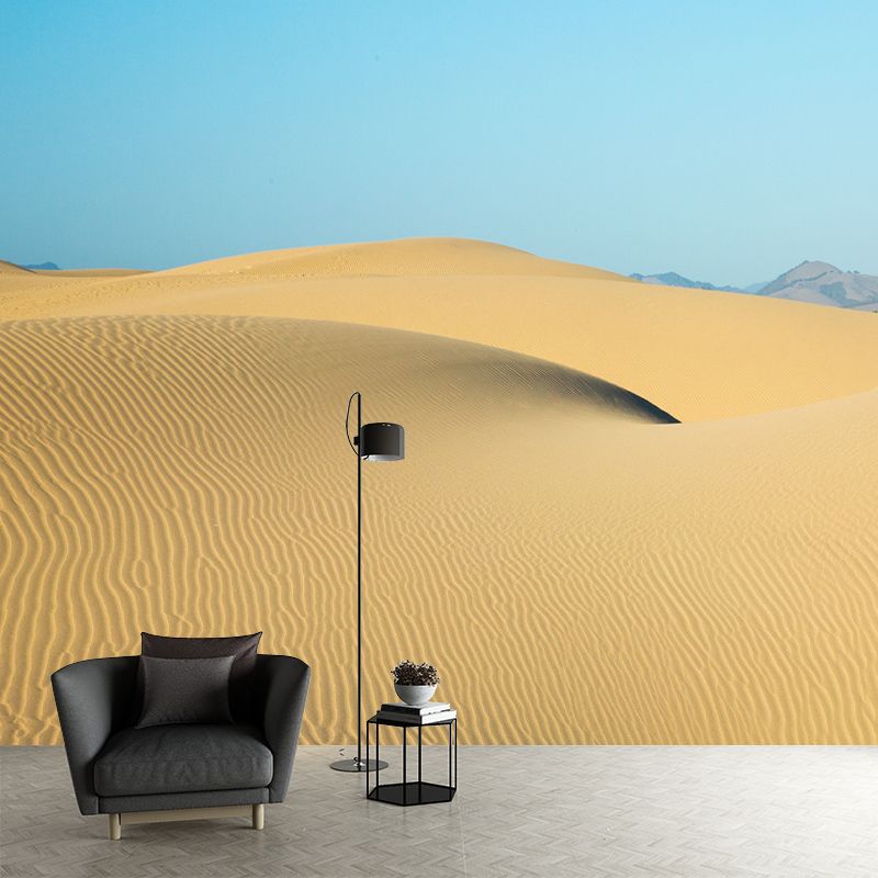 Beautiful Desert Customized Wall Mural Moisture Resistant Home Decor for Sitting Room