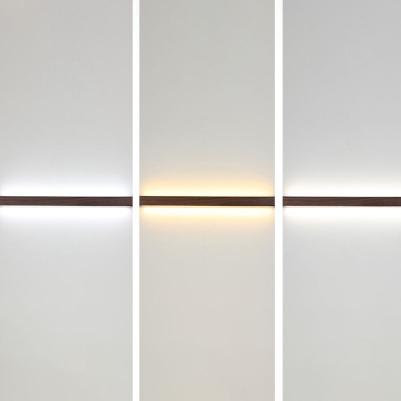 Contemporary Vanity Light Creative Wooden LED Wall Light Sconce for Washroom