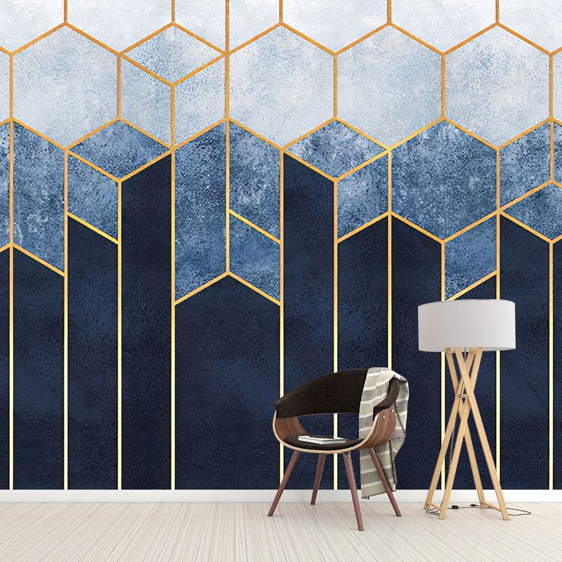 Stain-Resistant Geometries Wall Mural Custom-Printed Minimalist Wall Art for Accent Wall