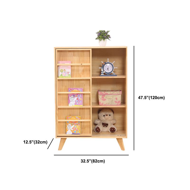 Wooden Standard Bookshelf Modern Bookshelf 47.3" H x 12.6" W