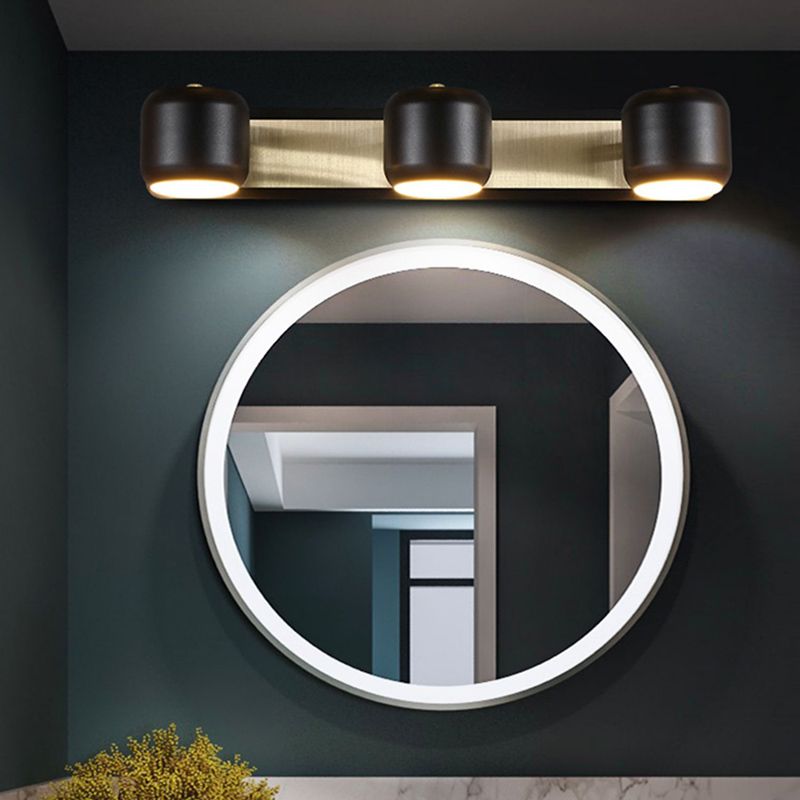 Nordic Style Vanity Light Cylinder Shape Vanity Lamp with Aluminum Shade for Bedroom