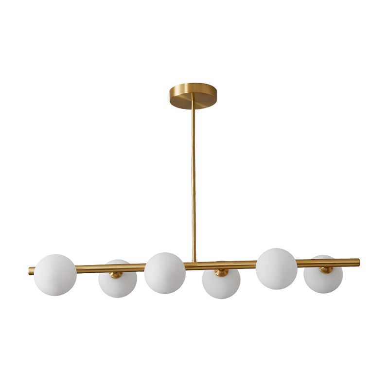 Modern Ball Pendant Lighting Glass Island Lamp for Dining Room