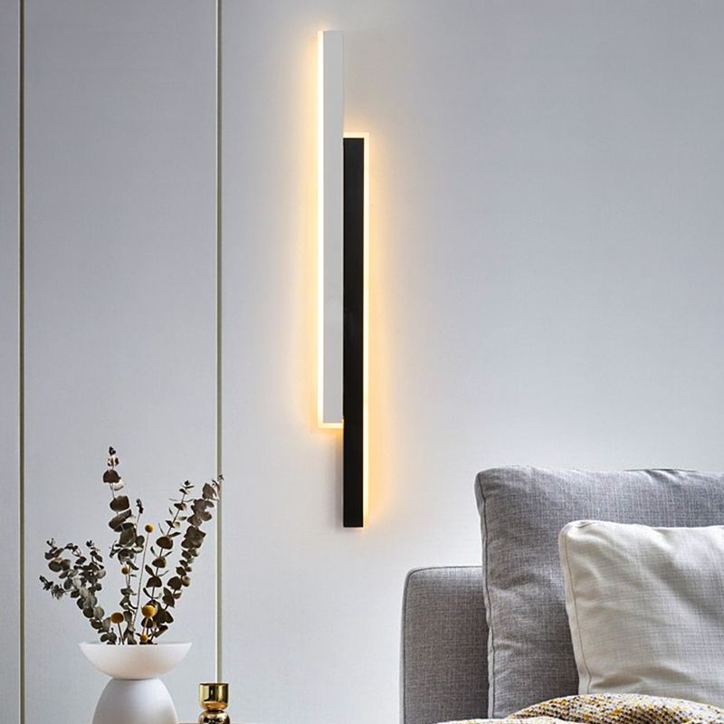 Contemporary Style Wall Lamp Sconce Linear Wall Sconce Metal for Bedroom