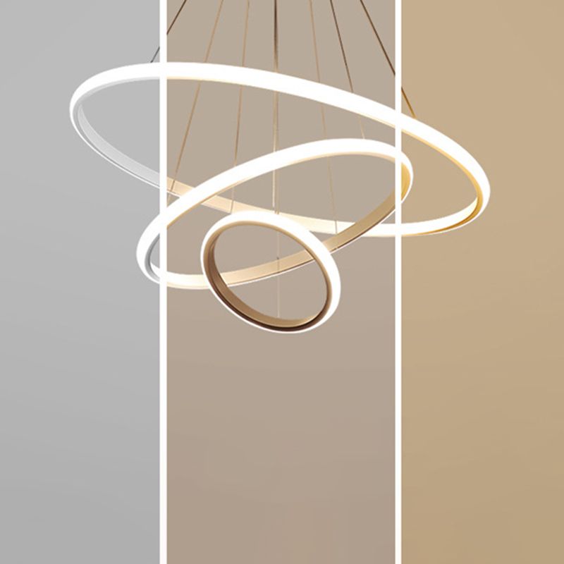 Rings Fissaggi di illuminazione a sospensione in metallo semplici apparecchi di illuminazione a sospensione camera da letto