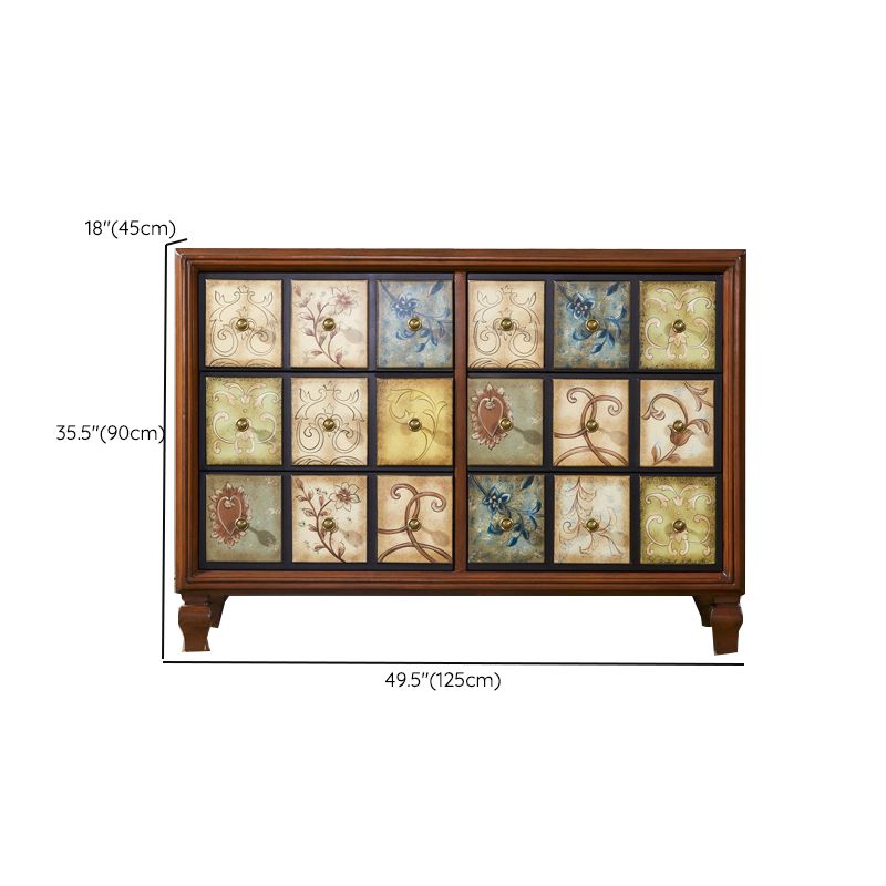 Traditional Storage Chest Solid Wood Storage Chest Dresser with 3/5/6 Drawers